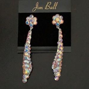 ✨SALE: 2 for 50% off!✨ Jim Ball Multicolored Swarovski Drop Earrings